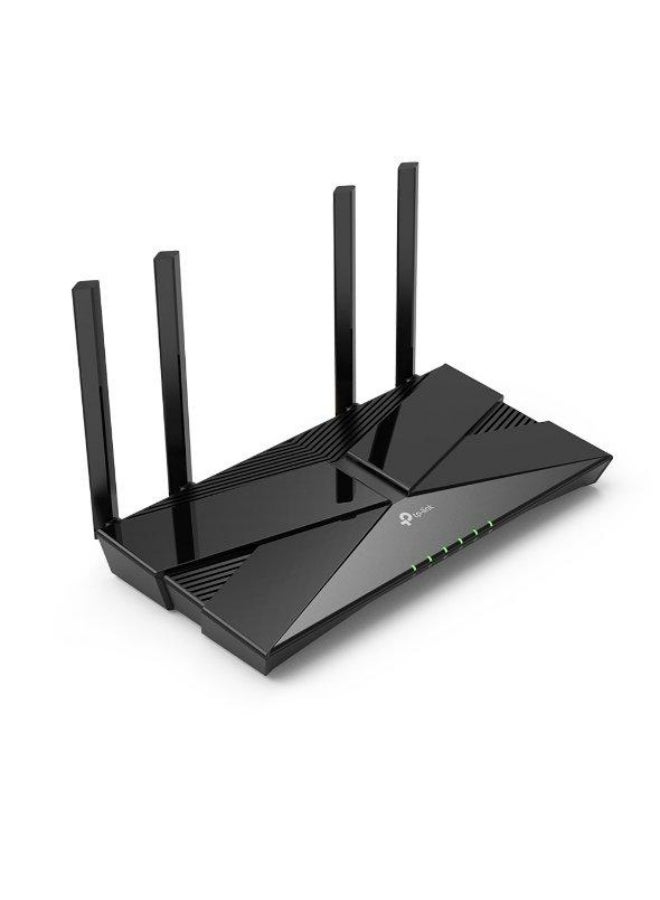 Wireless Router | WiFi 6 | Dual Band with 1201Mbps - Black