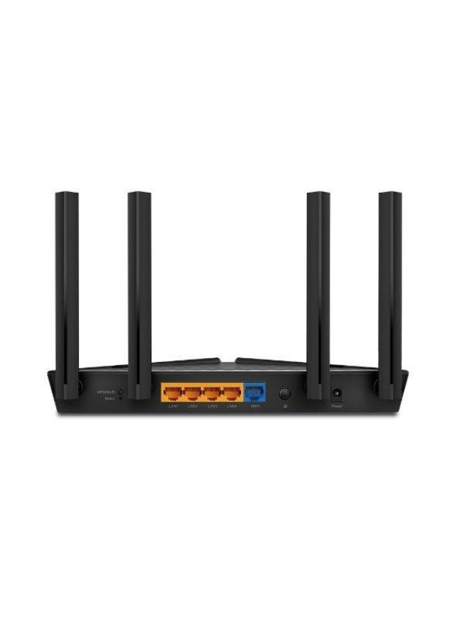 Wireless Router | WiFi 6 | Dual Band with 1201Mbps - Black