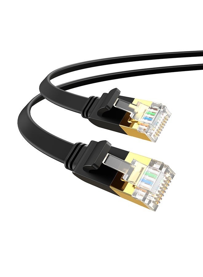 30M Cat 7 Ethernet Cable High Speed Flat GB RJ45 LAN 10GBPS 600Mhz Shielded Internet Network Patch Cord Compatible for Gaming PS5/PS4/PS3 XBOX PC Laptop Modem Router