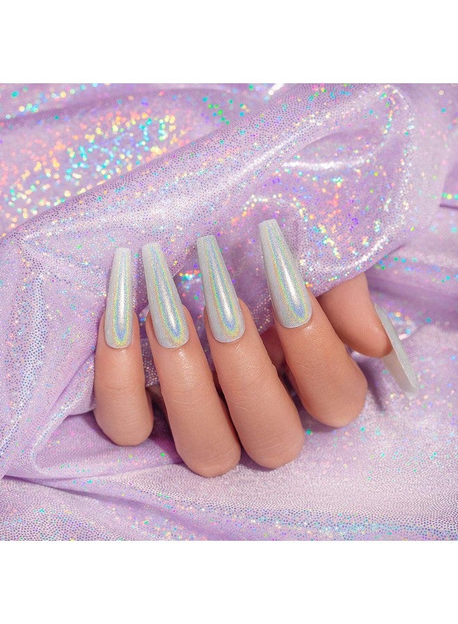 Holographic Nail Polish Set 3Pcs Rose Gold Silver Red Gel Polish Kit Soak Off Nail Gel With Glitter Mermaid Unicorn Effect Curing Required For Nail Art Design Manicure Salon Diy At Home