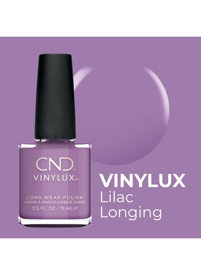 Vinylux Longwear Purple Nail Polish Gellike Shine & Chip Resistant Color Lilac Longing 0.5 Fl. Oz