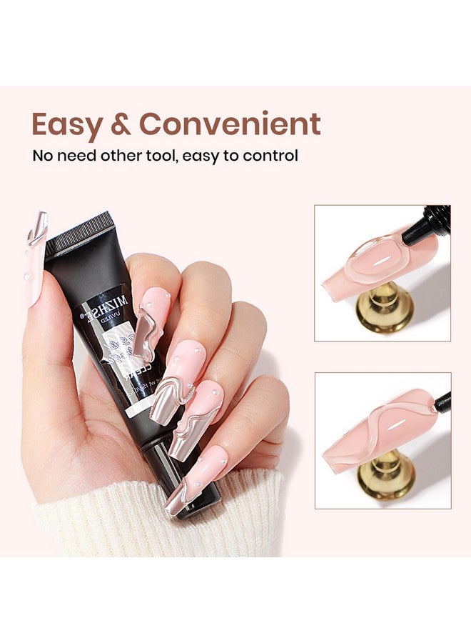 3D Nail Gel Clear Nail Sculpting Gel For Nail Art 15G Molding Gel For Nails Gel Liner 3D Nail Art 5D Embossed Gel Candy Gel Nail Decoration Manicure Charms