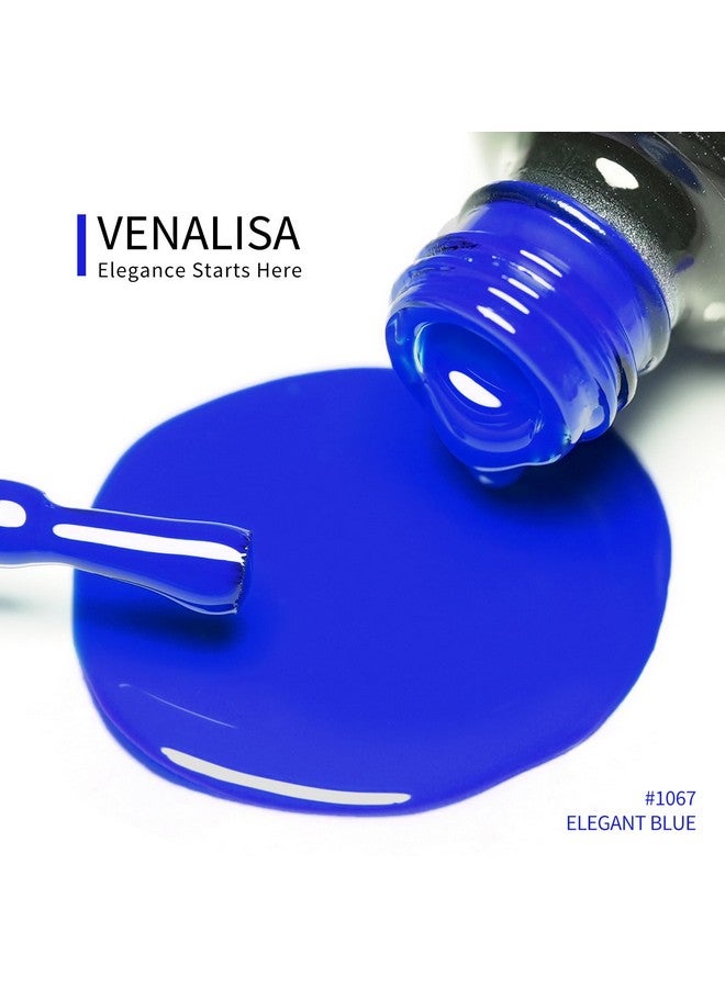 Venalisa Gel Nail Polish 12Ml Elegant Blue Color Soak Off Uv Led Nail Gel Polish Nail Art Starter Manicure Salon Diy At Home 0.43 Oz