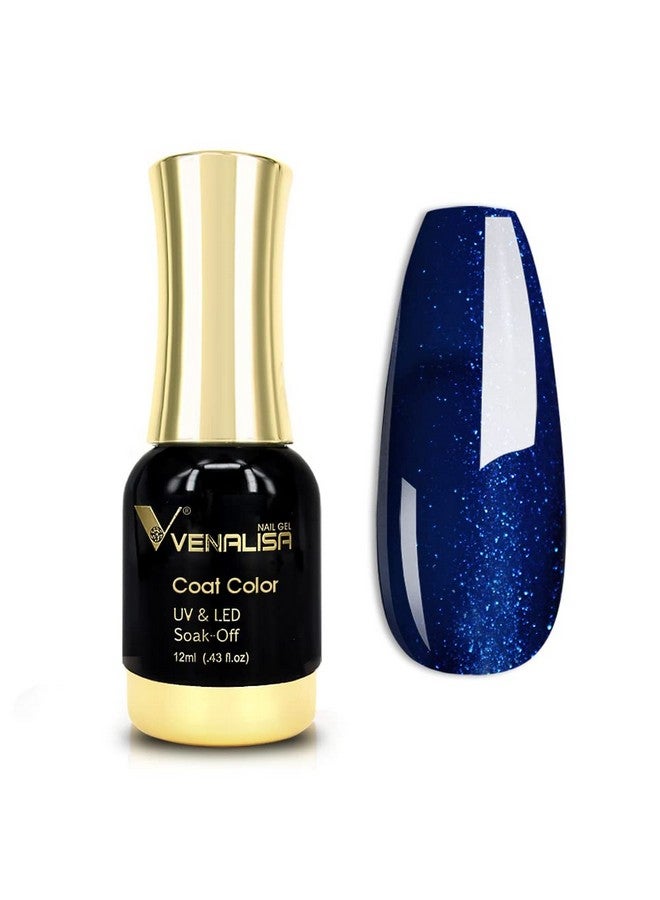 Venalisa Gel Nail Polish 12Ml Deep Pearly Blue Color Soak Off Uv Led Nail Gel Polish Nail Art Starter Manicure Salon Diy At Home 0.43 Oz