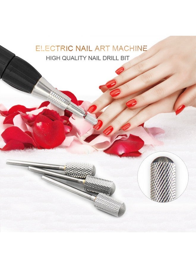 Round Head Alloy Nail Drill Bit Manicure Drilling For Nail Gel Polish Removal Nail Accessories Tool (Medium)