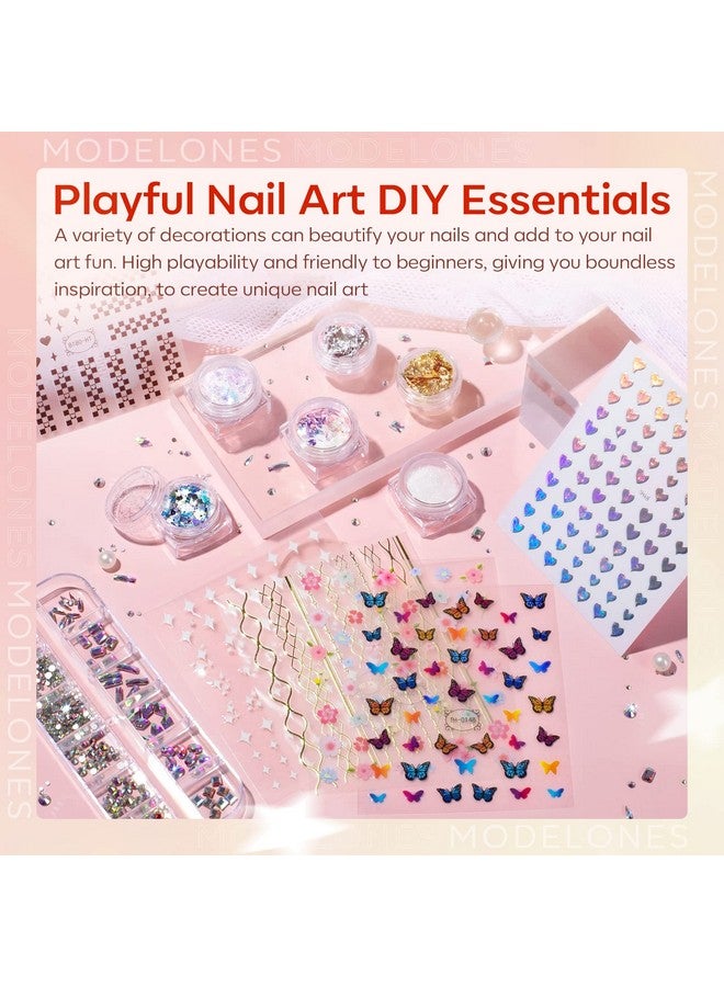 Poly Nail Gel Kit With 48W Led Nail Lamp 8 Fall Colors Clear Orange Pink Brown Glitter Extension Builder Gel Complete Nail Art Tools Manicure Professional Nail Starter Supplies Diy At Home