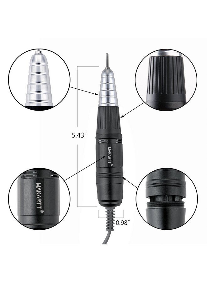 Nail Drill Handpiece For Up200 Machine Professional Electric File Remove Gel Polish Poly Nail Gel Black B05