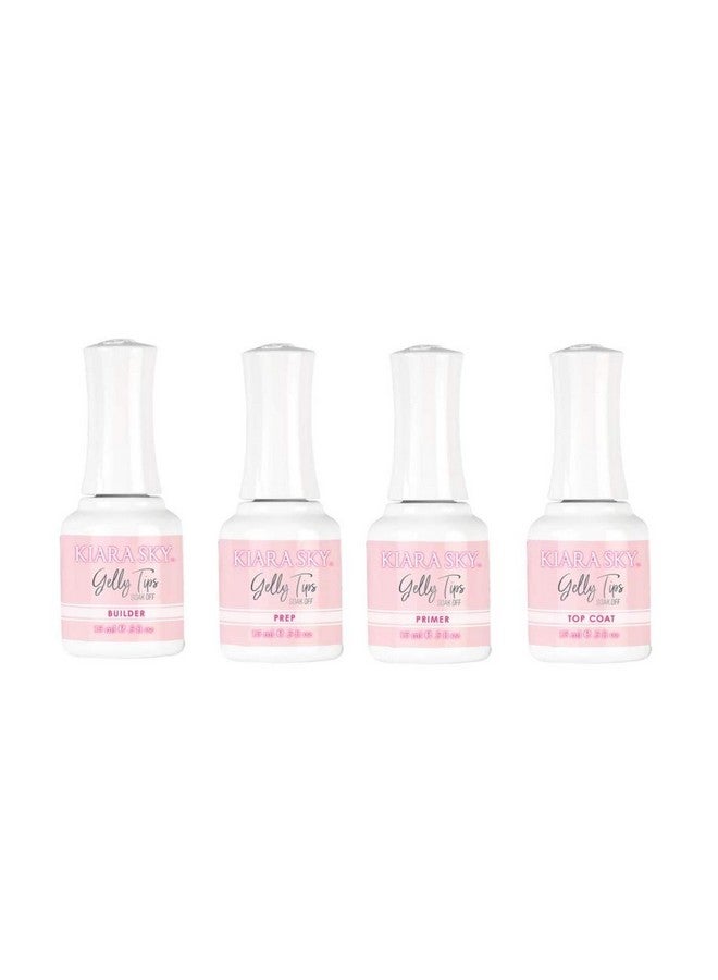 Gelly Tips Essentials Kit 0.5 Fl Oz (Prep Top Coat Builder Primer)