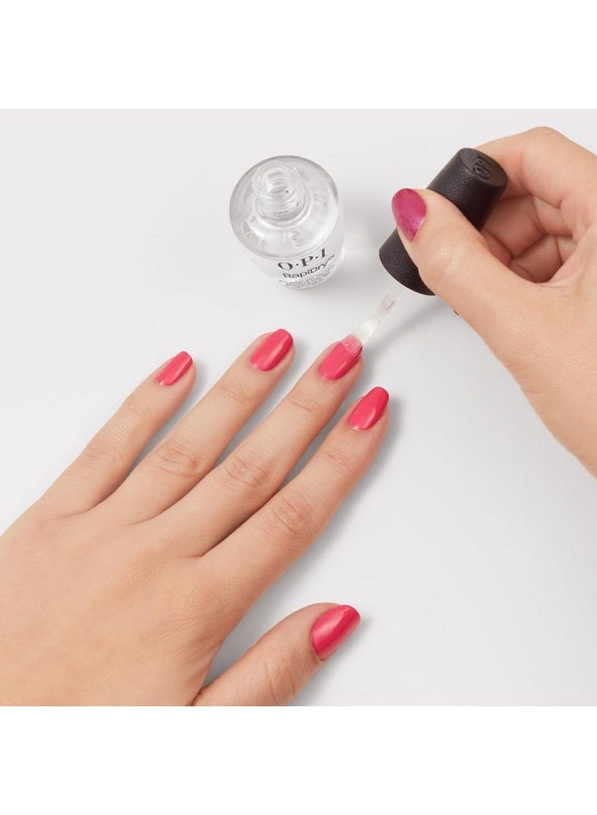 Rapidry Nail Polish Drying Top Coat High Shine & Glossy Finish Quick Drying Designed To Shine Seal & Protect 0.5 Fl Oz