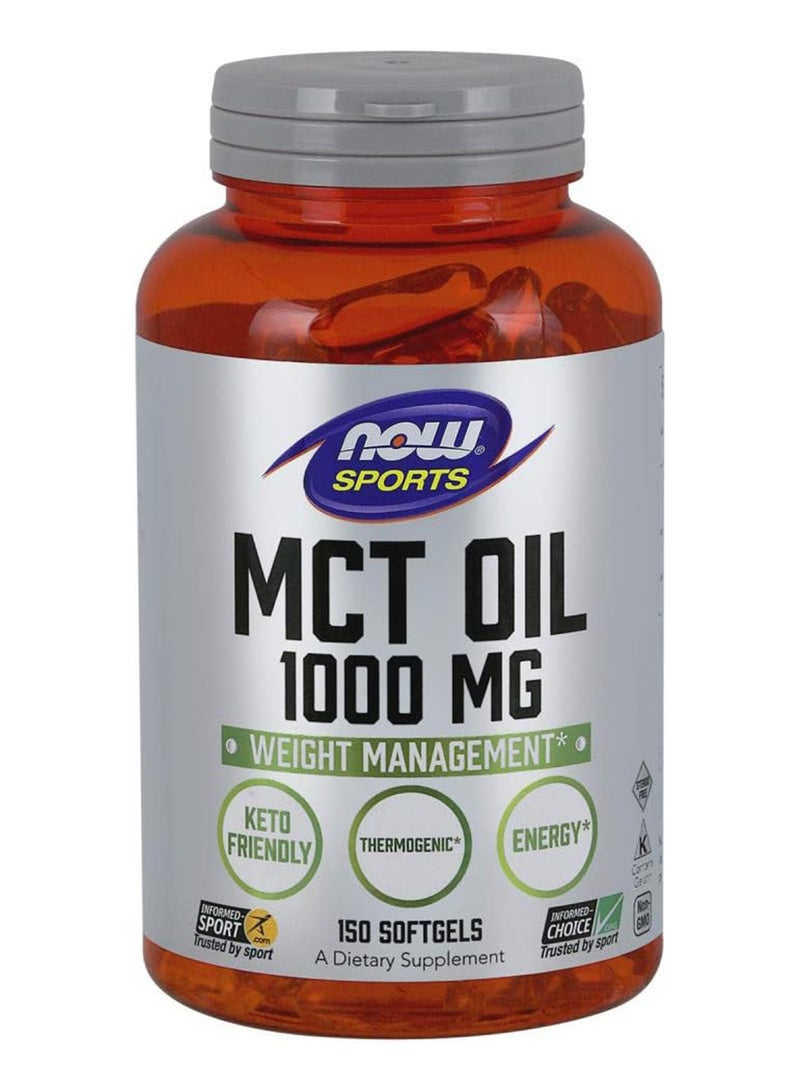 Mct Oil 1000 Mg 150'S Softgels