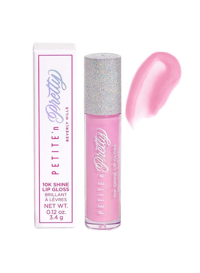 10K Shine Lip Gloss For Kids (Gia Pink) Makeup For Kids Tweens Teens High Shine Lightweight Made In The Usa