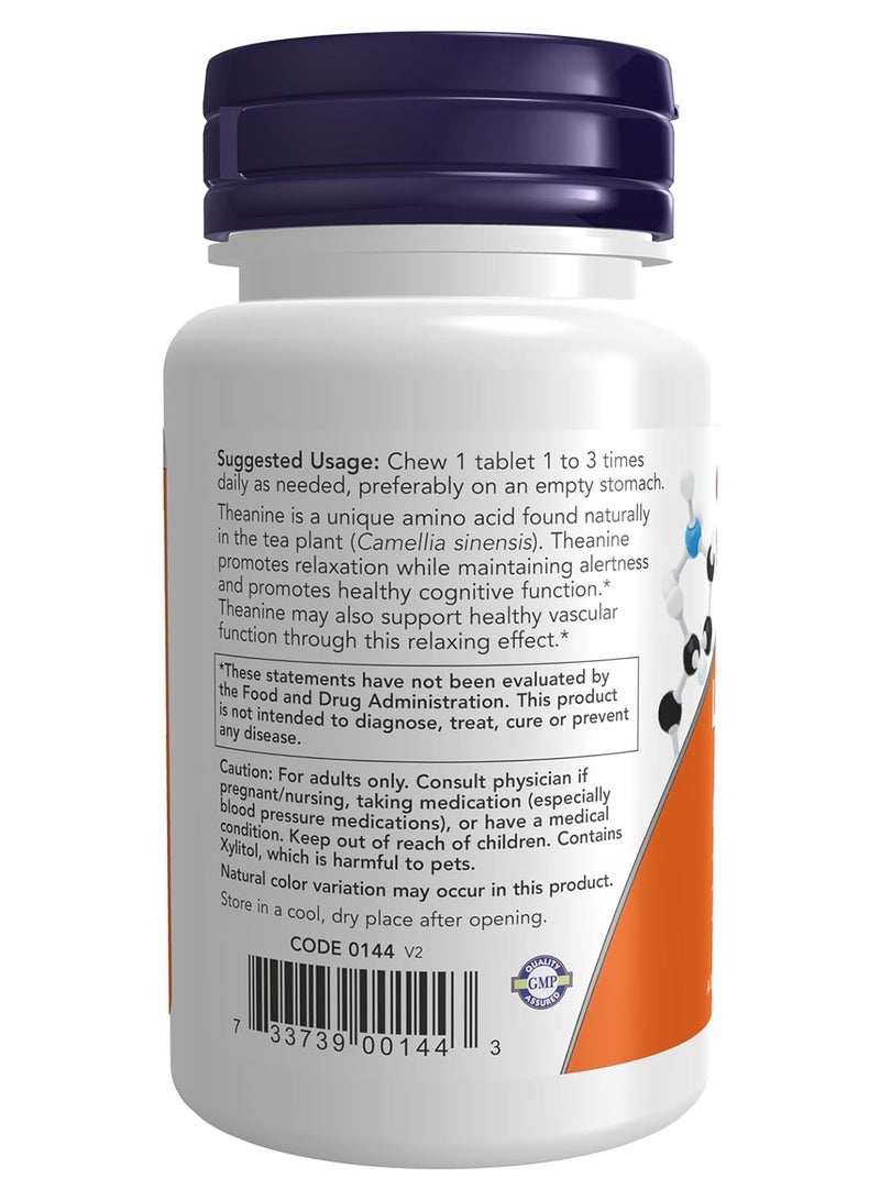 Ltheanine 100 Mg With Inositol And Taurine Tension Management 90 Chewables