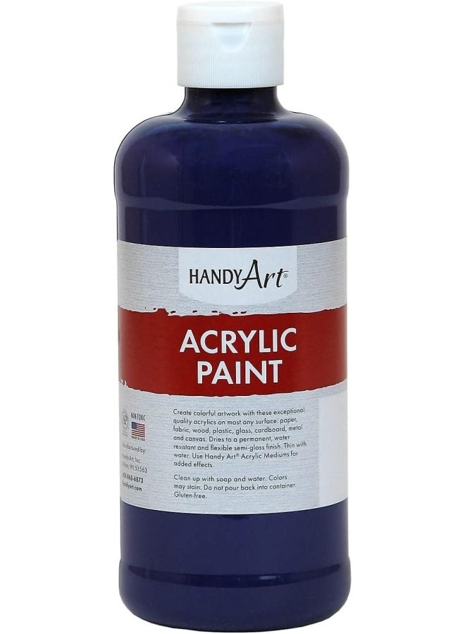 Handy Art 101-075 Student Acrylic Paint 16 Ounce, Violet