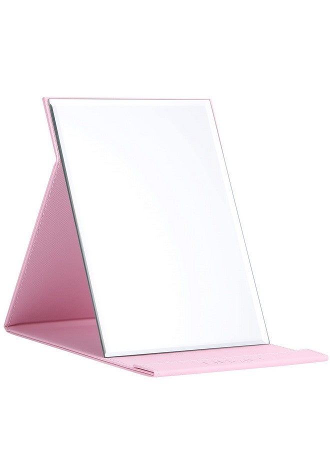 Portable Folding Vanity Mirror With Stand, Pink