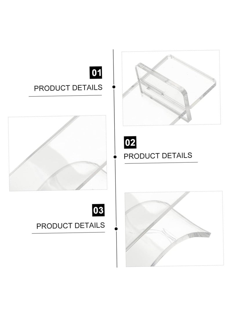 2-Pack Clear Acrylic Shoe Display Stand, Shoe Storage Rack for Sneakers and Sandals, Flat Shoe Holder, Stylish Acrylic Shoe Shelf for Organized Storage and Showcase.