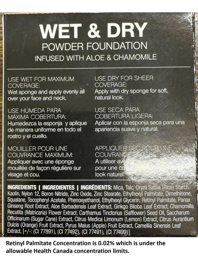 Dual Wet And Dry Foundation With Sponge And Mirror, Squalane Infused, Apply Wet For Maximum Coverage Or Dry For Light Finishing And Touchup, Minimizes Fine Line, All Day Wear, Natural Clary