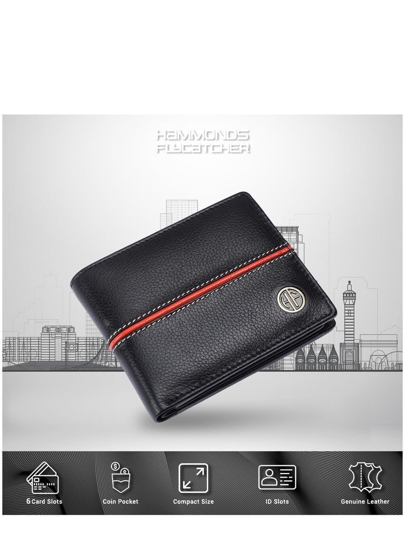 Black Leather Wallet for Men