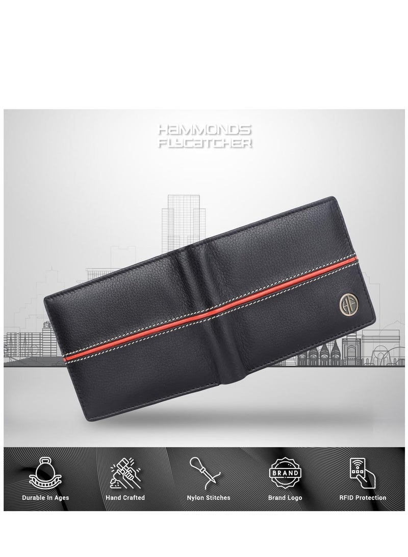 Black Leather Wallet for Men