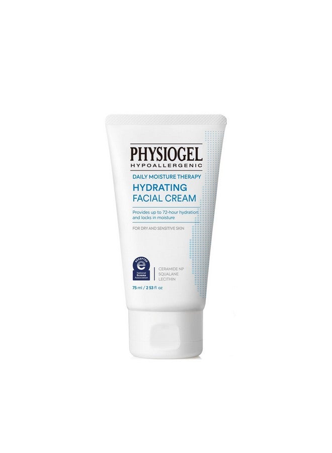 Hydrating Facial Cream Moisturizer Provides 72 Hrs Of Hydration For Normal To Dry Sensitive Skin Fragrance Free Strengthens Skin Barrier Face Cream For Men & Women Ceramide Squalane