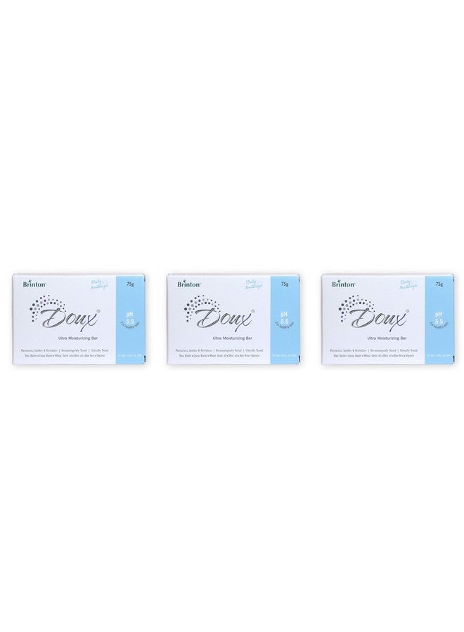 Doux Daily Ultra Moisturizer Soap Bar With Ph 5.5 75G X Pack Of 3