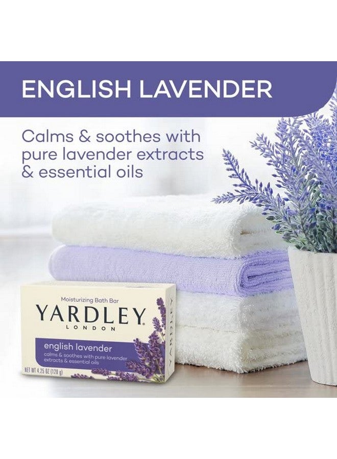 London English Lavender With Essential Oils Soap Bar 4.25 Ounce (Pack Of 12)