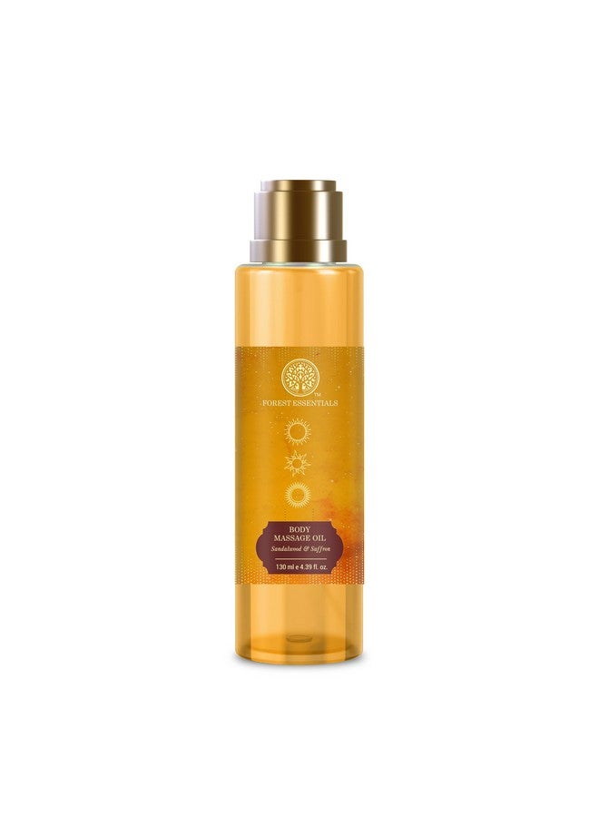 Body Massage Oil Sandalwood & Saffron | Ayurvedic Body Oil | Relaxing & Destressing | Nourishes The Skin