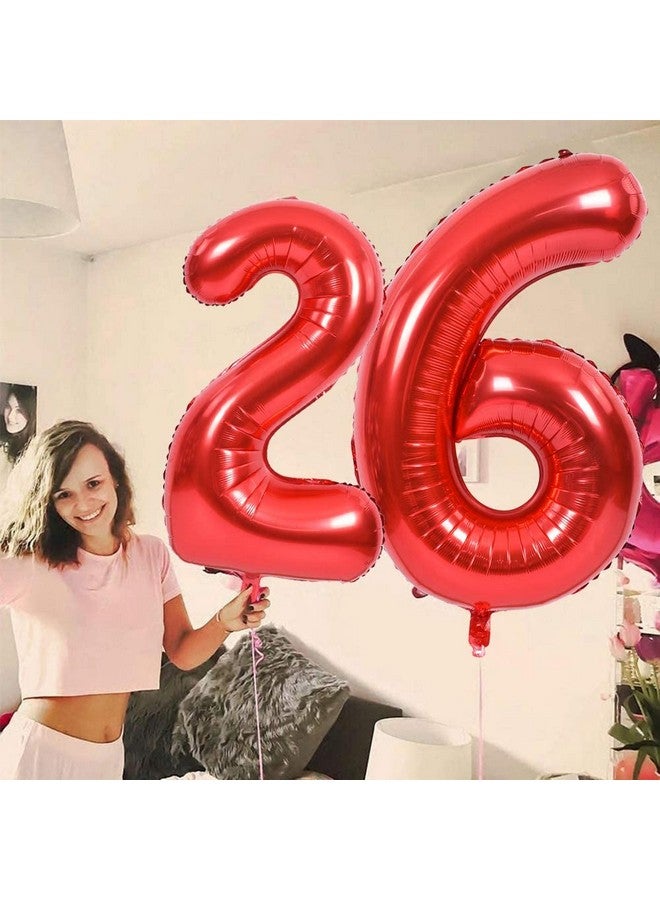 40 Inch Red Large Numbers Balloons 09 Number 1 Digit 1 Helium Balloons Foil Mylar Big Number Balloons For Birthday Party Anniversary Supplies Decorations