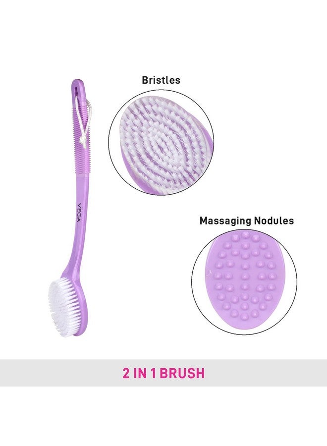 Luxury Fine Bristle Bath Brush 154 G (Pink)