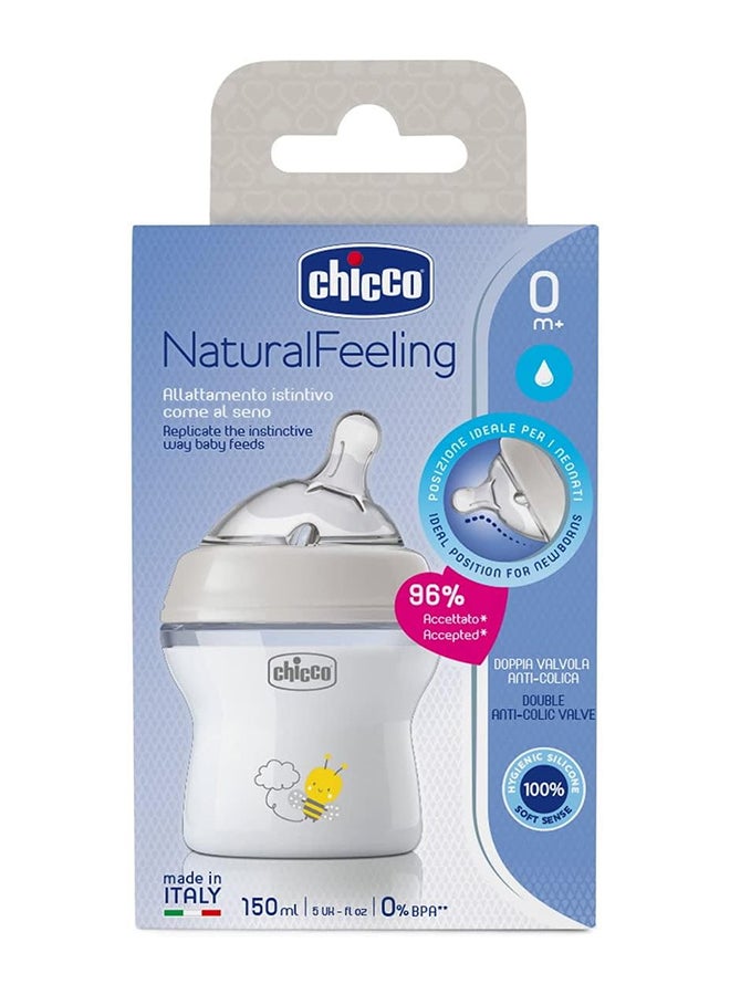 Silicone Naturalfeeling Bottle 150Ml Slow Flow 0M+, Neutral