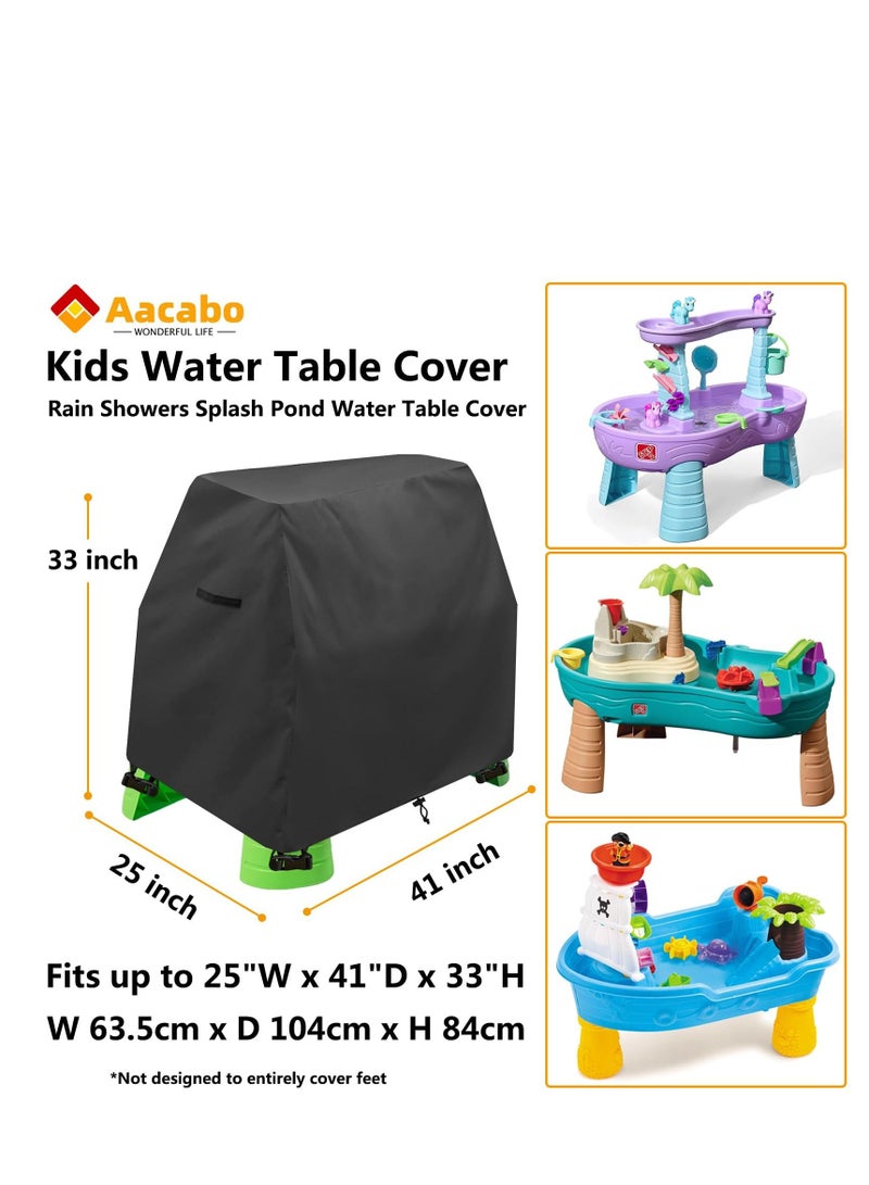 Kids Water Table Cover, Waterproof Dust Proof Anti-UV Outdoor Toys Cover, Toddlers Water Play Table Cover, for Most Water Sand Activity Table, Grey