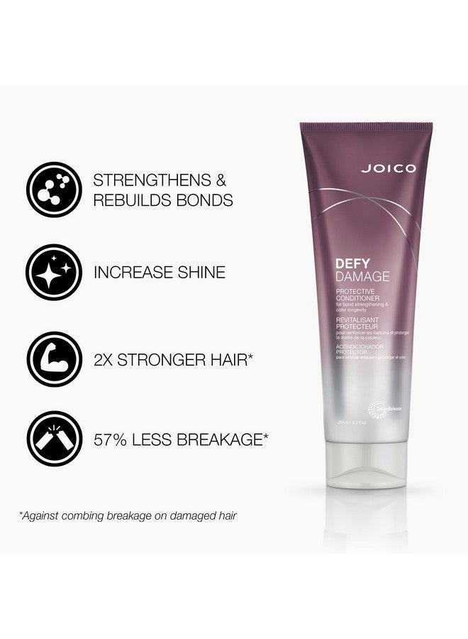 Defy Damage Protective Shampoo & Conditioner Set Preserve Hair Color For Bond Strengthening & Color Longevity