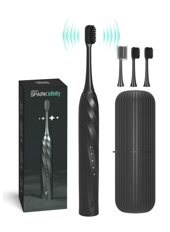 Spark Infinity Electric Toothbrush | 3 Brush Heads & Travel Case | 5 Operational Modes | Electric Brush For Adult | Blacksmart Toothbrush