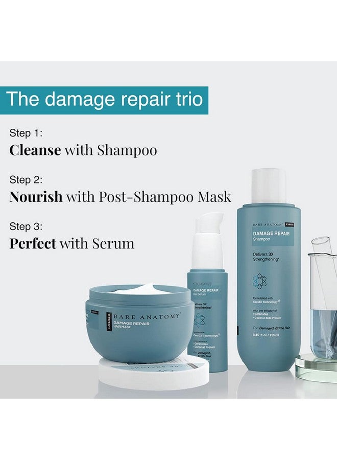 Damage Repair Shampoo + Hair Mask Kit Repairs Damaged Weak And Dry Hair Prevents Hair Fall Contains Coconut Milk Protein Sulphate And Paraben Free For Women And Men 250 Ml + 250G