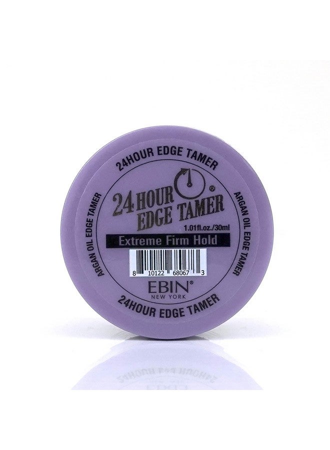 24 Hour Edge Tamer Extreme Firm Hold 1.01 Oz Long Lasting Texture Shine And Smooth Texture With Argan Oil And Castor Oil No Flaking & No Residue