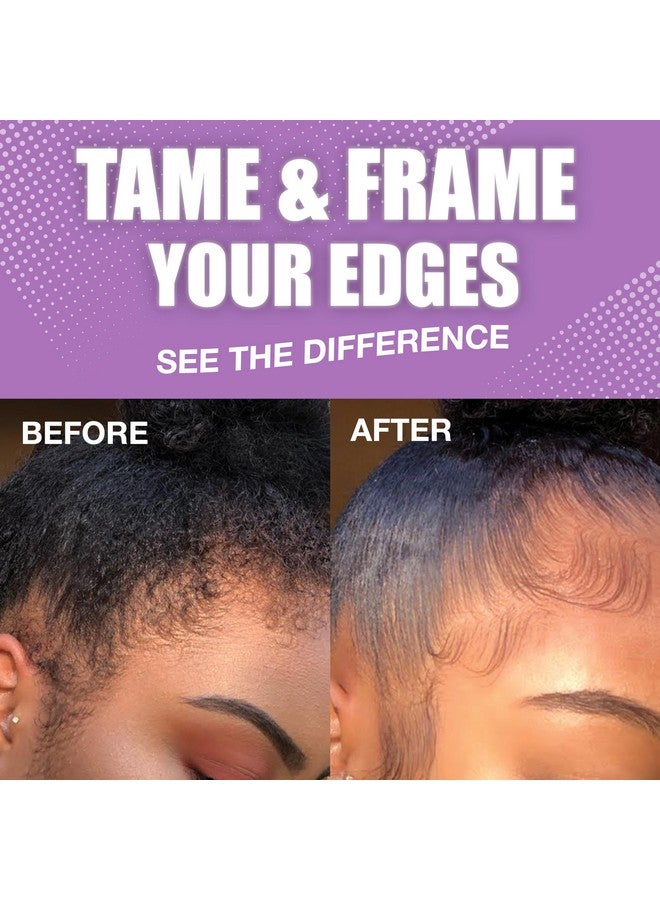 24 Hour Edge Tamer Extreme Firm Hold 1.01 Oz Long Lasting Texture Shine And Smooth Texture With Argan Oil And Castor Oil No Flaking & No Residue