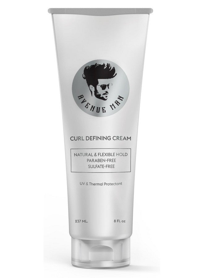 Curl Defining Cream Improved Formula Natural & Flexible Hold With Herbal Extracts For All Hair Types Paraben Free & Sulfate Free