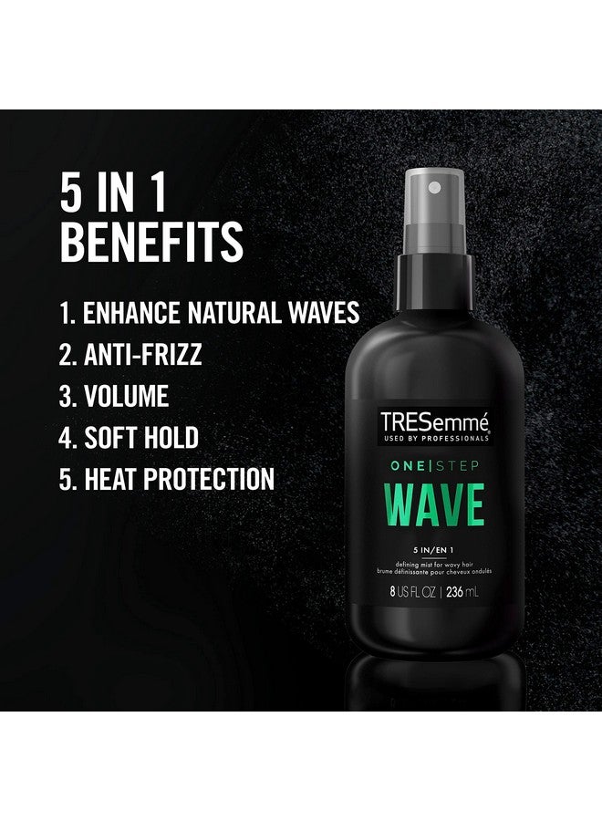 One Step 5In1 Leave In Hair Styling Mist Wave Defining Mist 2 Count For Wavy Hair Hair Care Product To Enhance Natural Waves 8 Oz