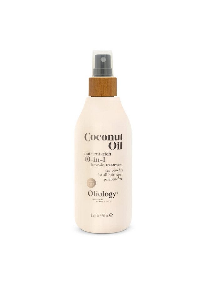 Coconut Oil 10In1 Multipurpose Spray Leave In Treatment For All Hair Types Detangles Controls Frizz Hydrates & Moisturizes Made In Usa Cruelty Free & Paraben Free (8.5 Oz)