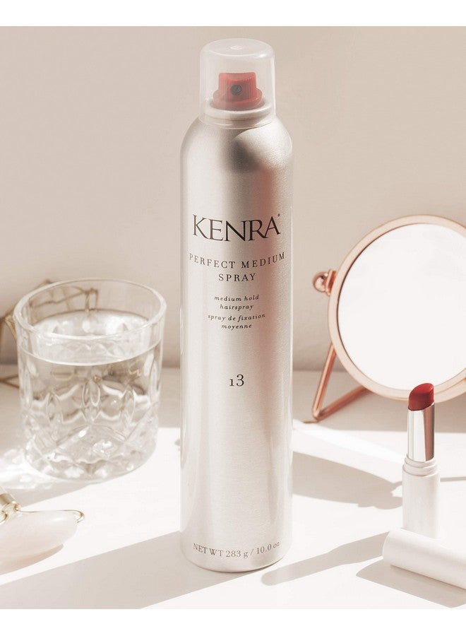 Kenra Perfect Medium Spray 13 80% Provides Styling Control Without Stiffness Medium Hold Fastdrying Formulation High Shine Finish All Hair Types 10 Oz