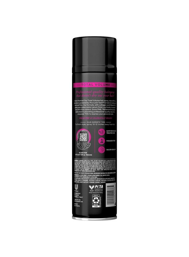 Total Volume Hair Spray Lightweight With Collagen & Vitamin B5 Hold Without Stiffness Frizz Control 2 Pk 11 Fl Oz Ea