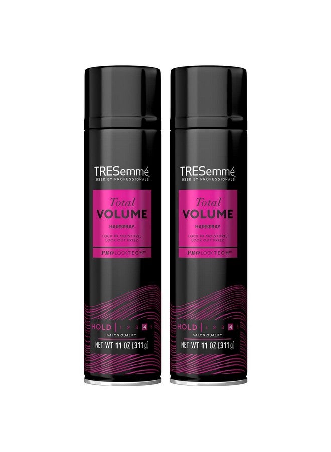 Total Volume Hair Spray Lightweight With Collagen & Vitamin B5 Hold Without Stiffness Frizz Control 2 Pk 11 Fl Oz Ea