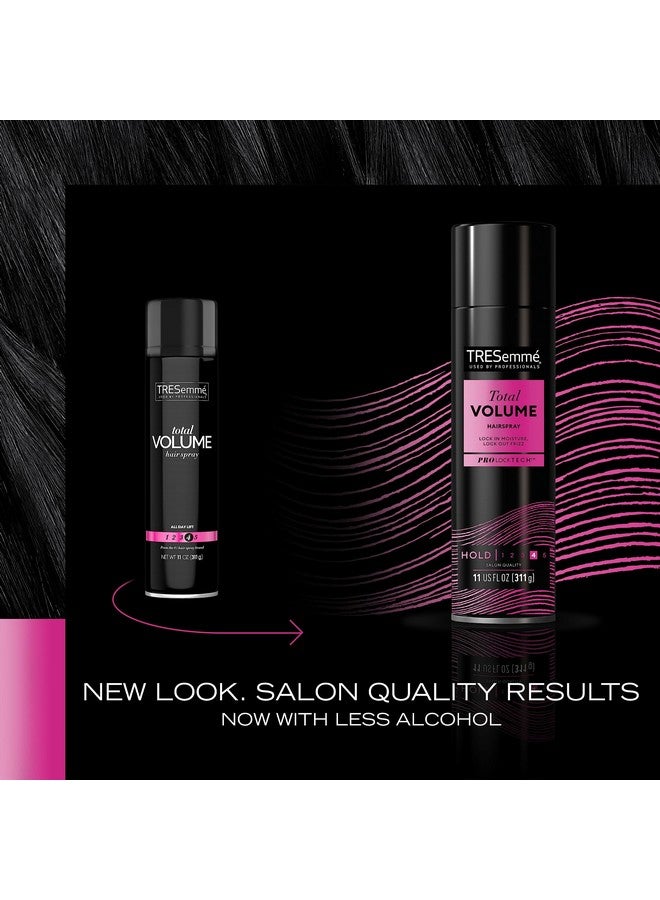 Total Volume Hair Spray Lightweight With Collagen & Vitamin B5 Hold Without Stiffness Frizz Control 2 Pk 11 Fl Oz Ea