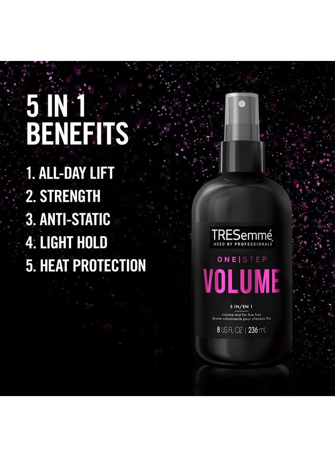 One Step 5In1 Volumizing Hair Styling Mist 2 Count For Fine Hair Hair Care Product For Soft Weightless Volume 8 Oz