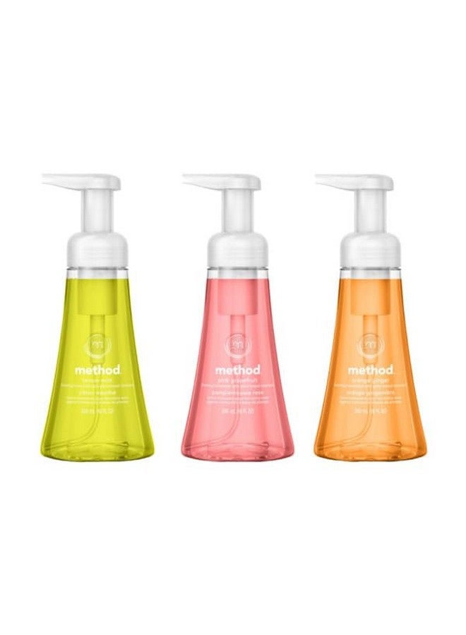 Foam Hand Soap Variety 1 Lemon Mint 1 Pink Grapefruit 1 Orange Ginger 10 Oz Each 3 Count (Variety Pack)