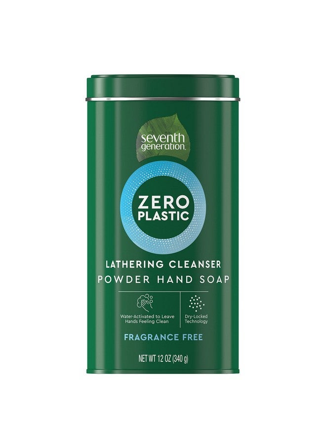 Zero Plastic Powder Hand Soap Fragrance Free 12 Oz