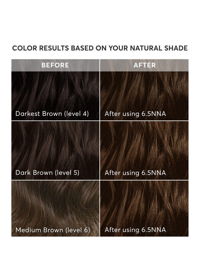 Radiant Hair Color Kit Soft Medium Neutral Brown For 100% Coverage Of Resistant Gray Hair Ammoniafree 6.5Nna Sondrio Brown Permanent Hair Dye Pack Of 1