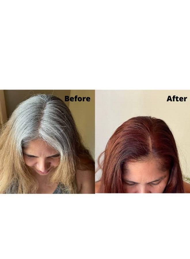 30 Minute Henna Hair Color Infused With Natural Herbs For Soft Shiny Hair Henna Hair Colordye 100% Gray Coverage Semi Permanent Ayurveda Hair Products (Wine Red Pack Of 1)