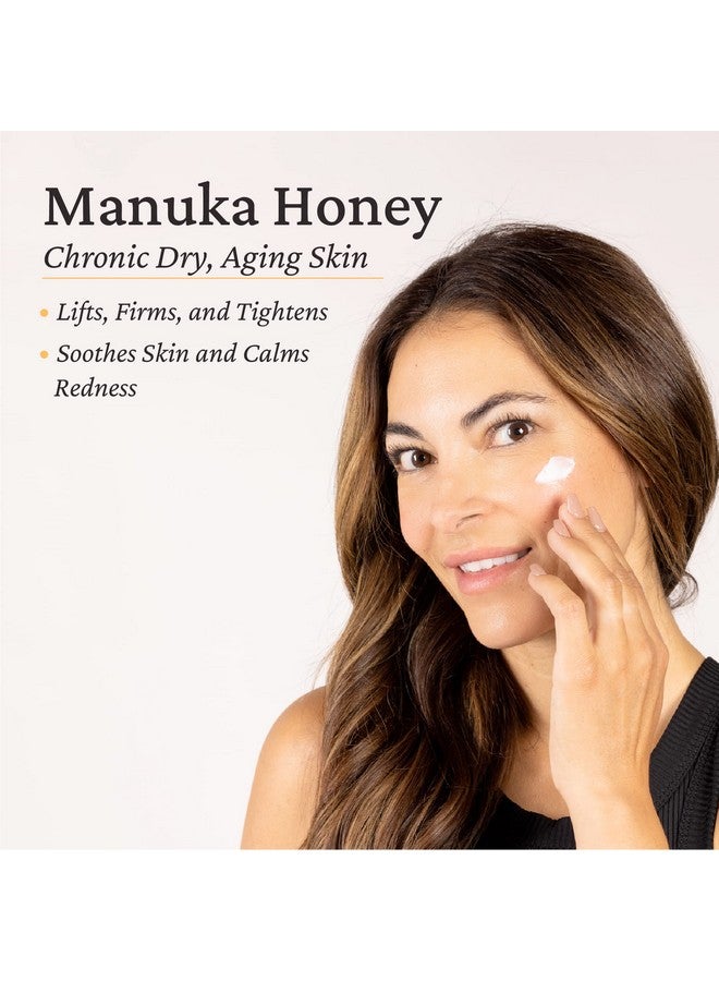 Manuka Honey Cream Face Moisturizer & Body Butter Lotion For Dry Skin | Firming & Hydrating Miracle Balm Skin Care Moisturizing Lotion For Women, Wrinkles, & Sun Damaged Skin, 15 Fl Oz