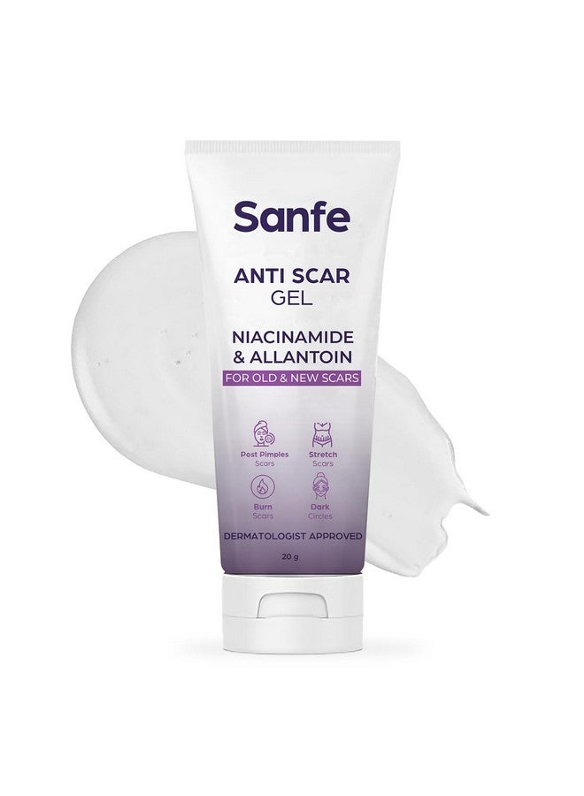 Anti Scar Gel Niacinamide & Allantoin Acnestretchburn Scarsdark Circles Removal Cream For Old & New Scars20 G