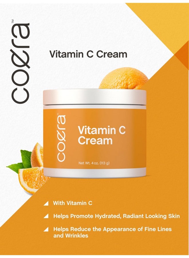 Vitamin C Cream | 4Oz | Brightening + Firming Formula | Free Of Parabens Sls & Fragrances | Dark Spot Masker For Face Skin & Eyes | Packaging May Vary